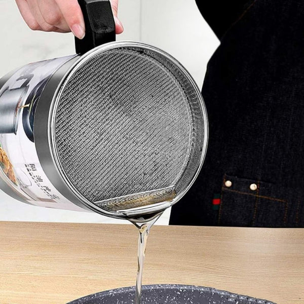 Japanese Style Kitchen Oil Filter Pot