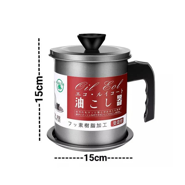 Japanese Style Kitchen Oil Filter Pot