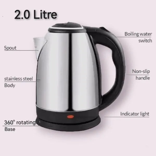 Smart Electric Hot Water Kettle – Rapid Boiling Stainless Steel Tea Kettle with One-Button Control