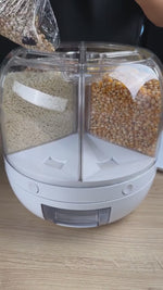 Sealed 360 Degree Rotating Rice Dispenser