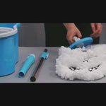 360° Spin Mop & Bucket System – Dual-Action Cleaning with Stainless Steel Wringer