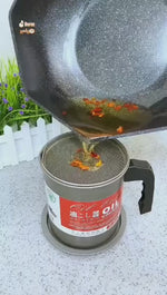 Japanese Style Kitchen Oil Filter Pot