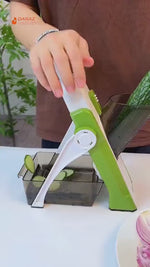 Once For All Safe Upright Mandoline Slicer – Adjustable Vegetable & Fruit Cutter