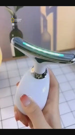 Digital Sonic Facial & Neck Lifting Massager – 3-Mode Anti-Aging Device