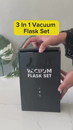 Stainless Steel Insulated Vacuum Flask Set – Hot & Cold Thermal Water Bottle