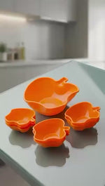 7-in-1 Apple Shaped Bowls Set – Elegant Plastic Serving Nesting Bowl Kit for Fruits