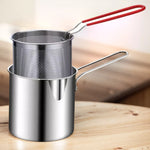1200ml Stainless Steel Deep Frying Pot with Strainer
