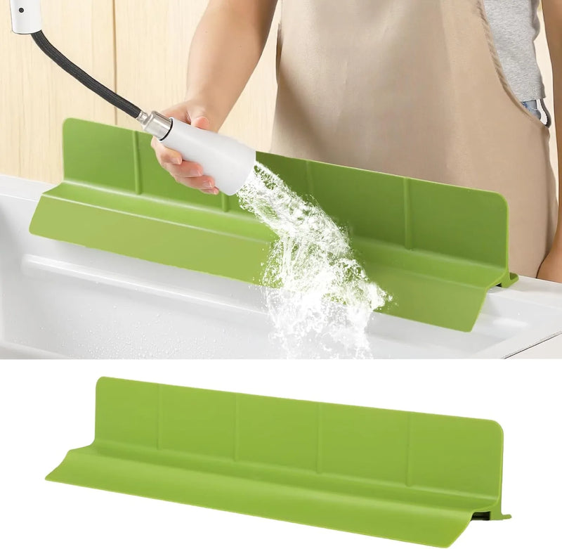 Upgraded Silicone Sink Splash Guard – Waterproof Kitchen Faucet Shield